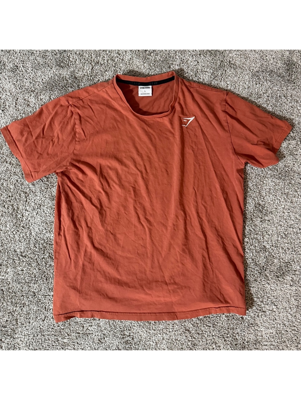 Gymshark Men's Large Rust Orange Casual T-Shirt